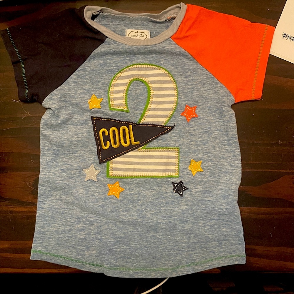 Colorful Kids birthday 2 year old T-Shirt with Cool Graphic